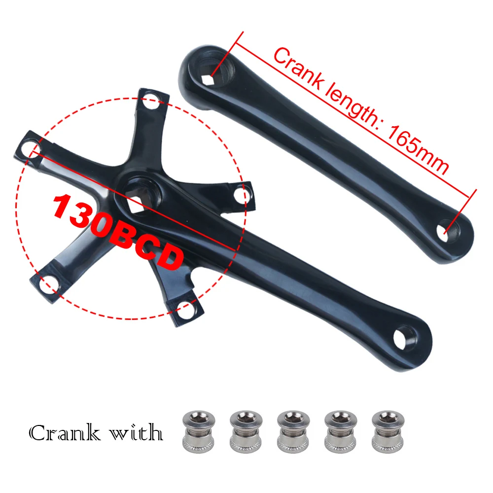 Односкоростная Звездочка для велосипеда Fixie в стиле ретро велосипедная 42/44T 130 BCD