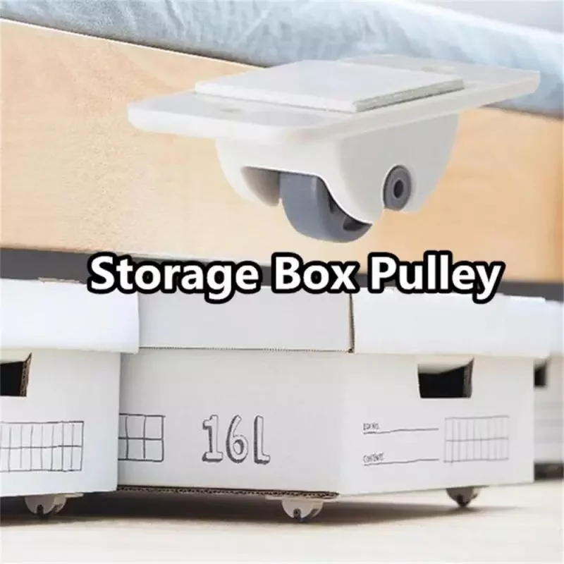 

Adhesive Casters Pulley Rollers Cabinet Drawer Storage Box Trash Can Furniture Hardware Directional Wheels Home Improvement