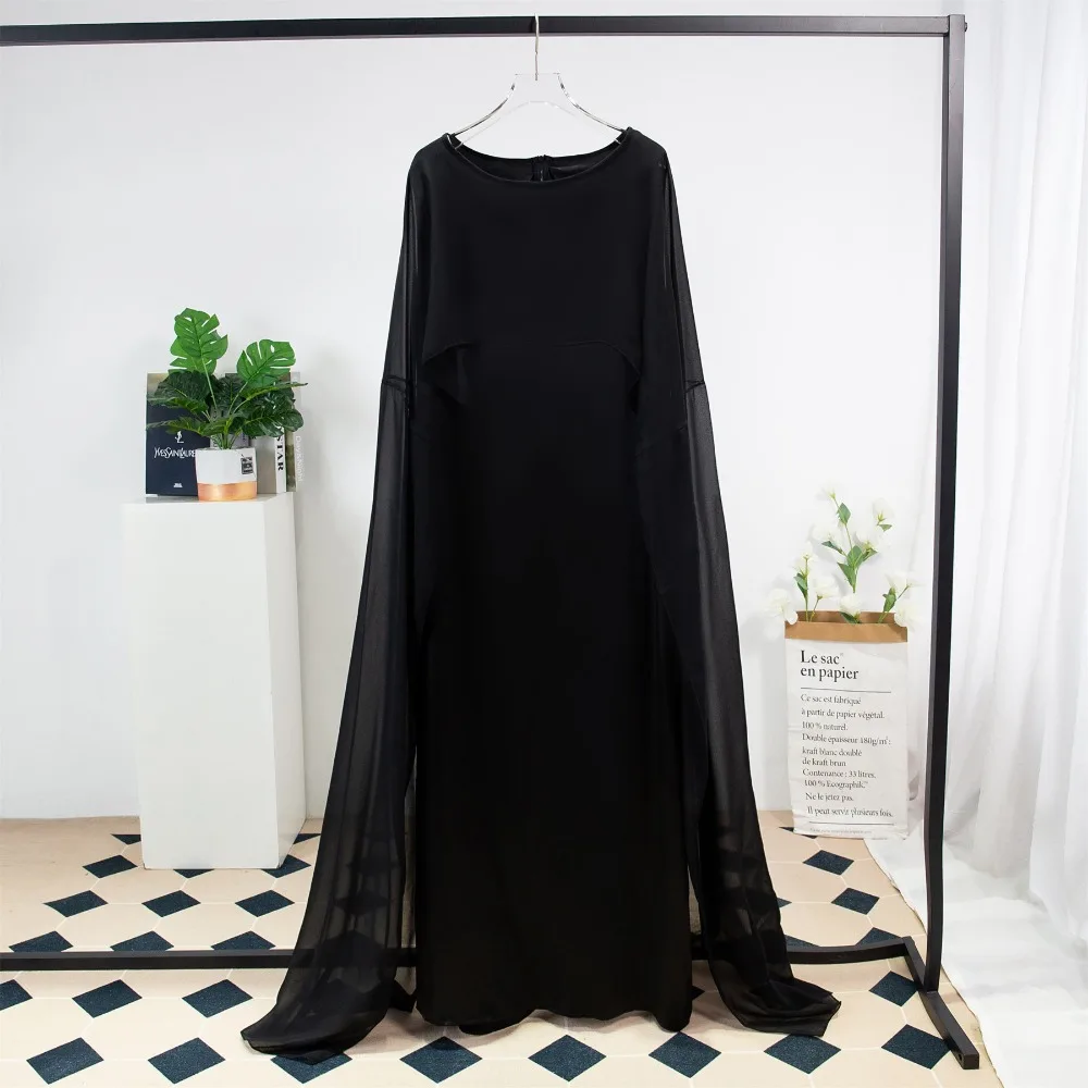 Женское Элегантное Лоскутное Длинное Платье Мусульманский Скромный Наряд