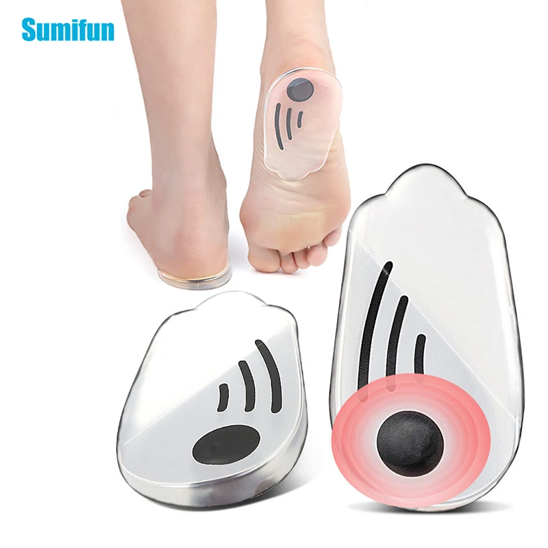 

2/6Pcs Orthotic Insole For Flat Feet Arch Support Insoles Silicone Foot Massage Insole Magnet Pad Gel O/X Type Leg Orthopedic