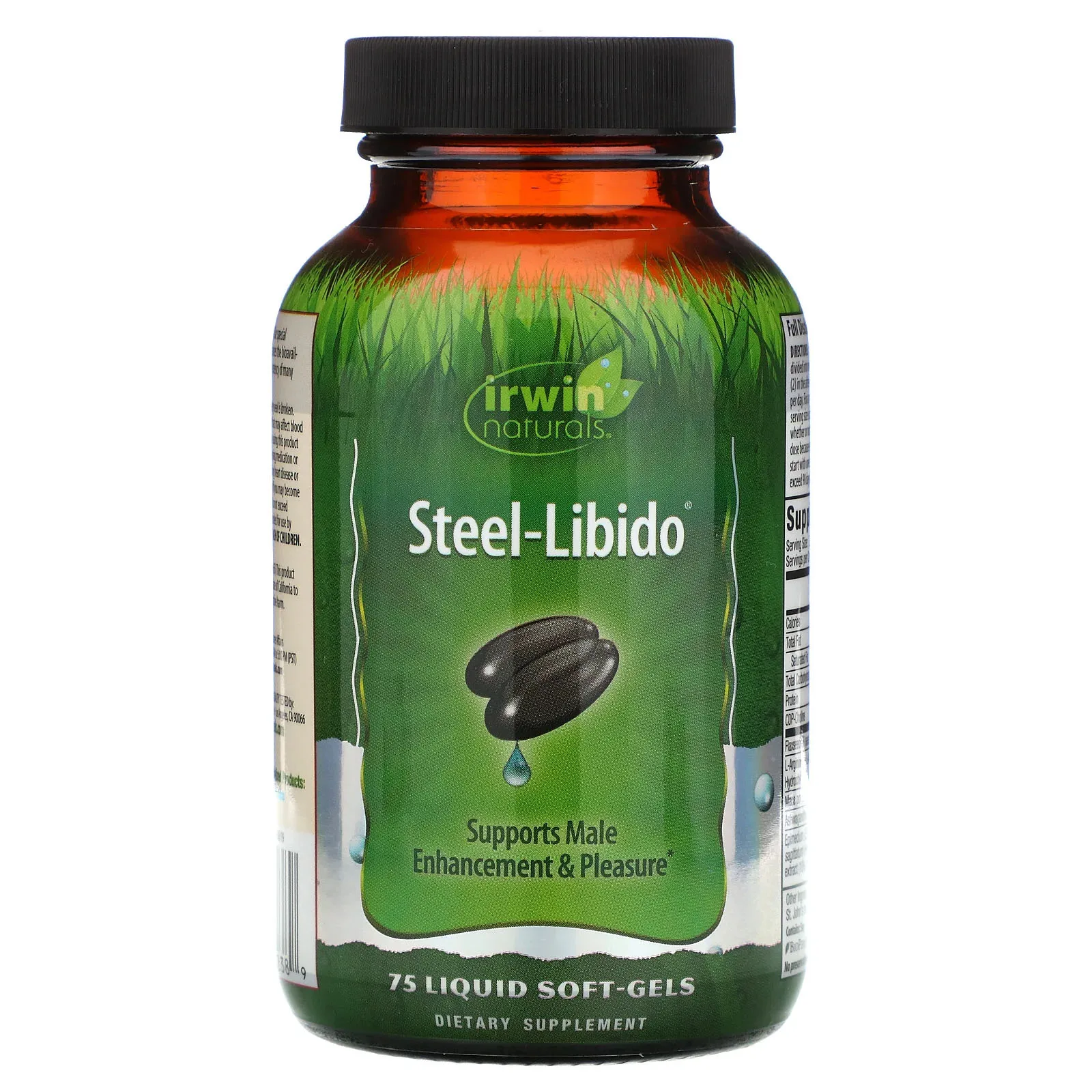 

Irwin Naturals Steel Libido 75 Liquid Soft-Gels Supports Male tnhancement performance