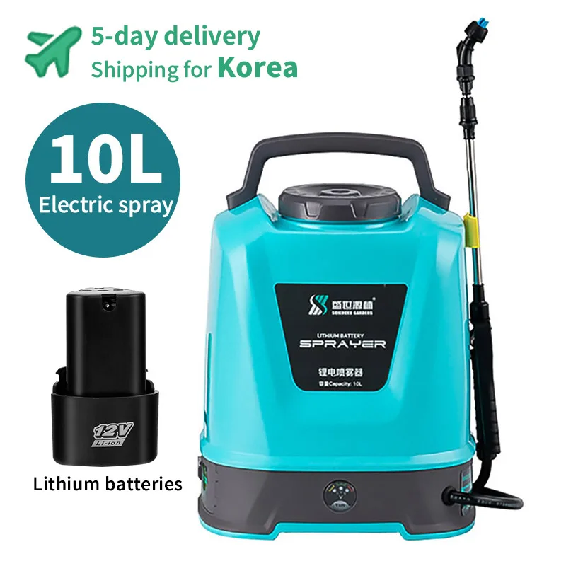 

10L Agricultural Electric Sprayer Disinfection Automatic High-voltage Lithium Battery Medicine Sprayer Garden Tools