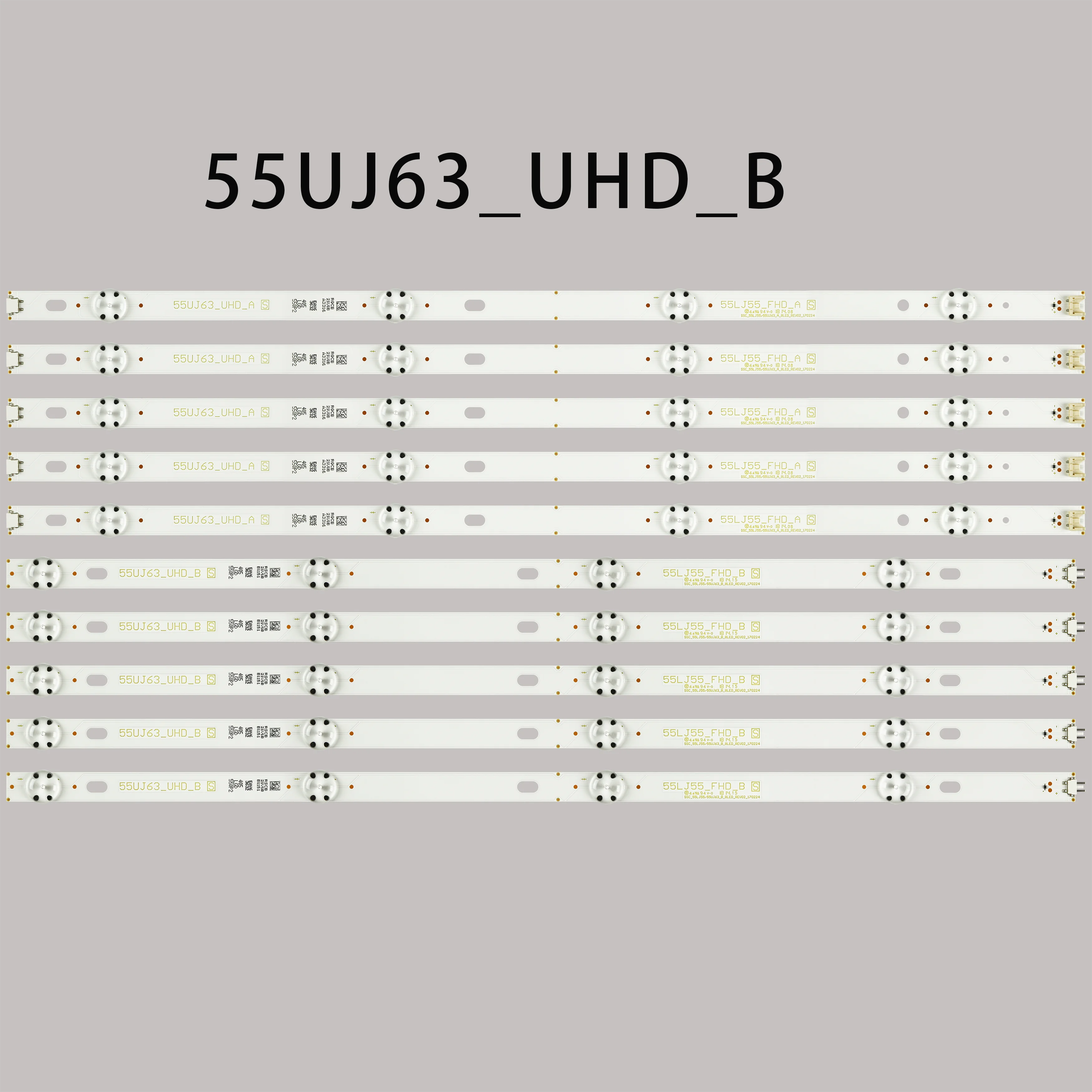 

LED Backlight Strip For LG 55UJ635V 55UJ6309 55UJ634V 55LJ5550 55UJ6300 SSC_55LJ55 55UJ63_A B Eav63632405 EAV63673005