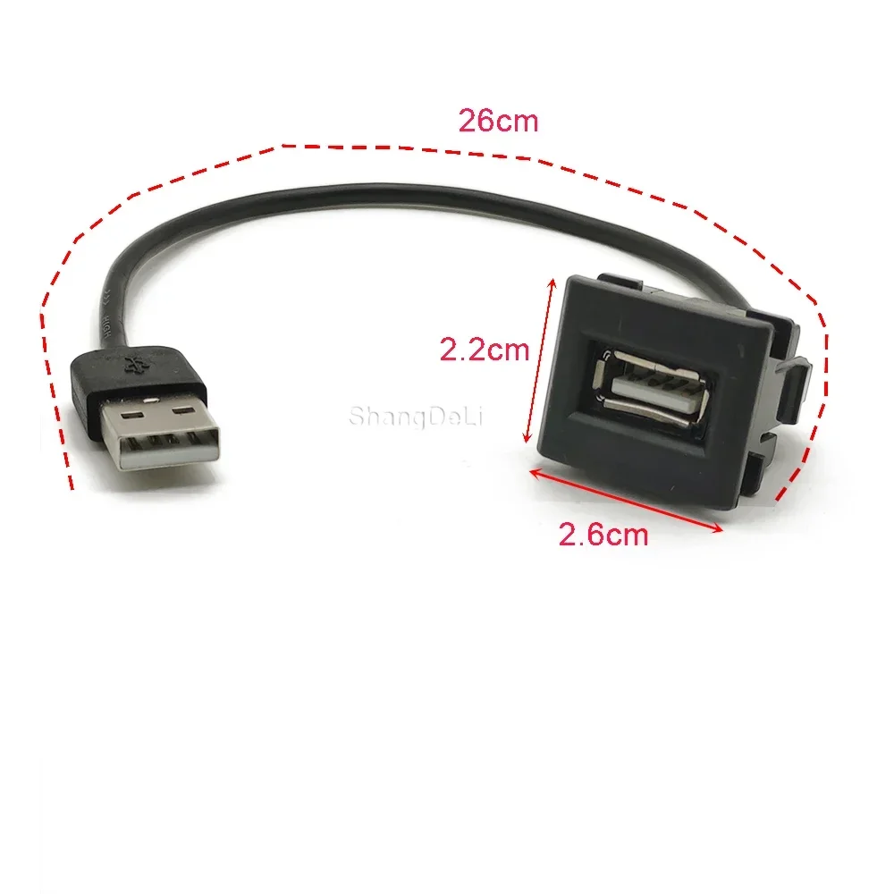 Автомобильный USB-удлинитель разъем интерфейсный адаптер для Toyota Cross ALTIS AURIS CAMRY RAV4