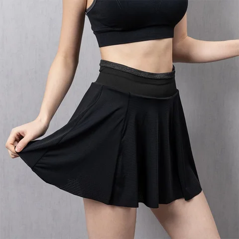 Cloud Rise Tennis Skirts for Lady XS Running Golf Pantskirt Women Sports Fitness Shorts Phone Pocket High Waist Workout Skorts