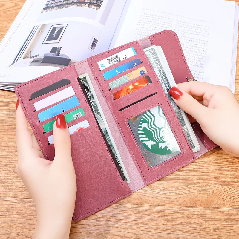 Women Long Wallets Purses Luxury Love Heart Wallets for Ladies Girl Money Pocket Card Holder Female Wallets Phone Clutch Bag