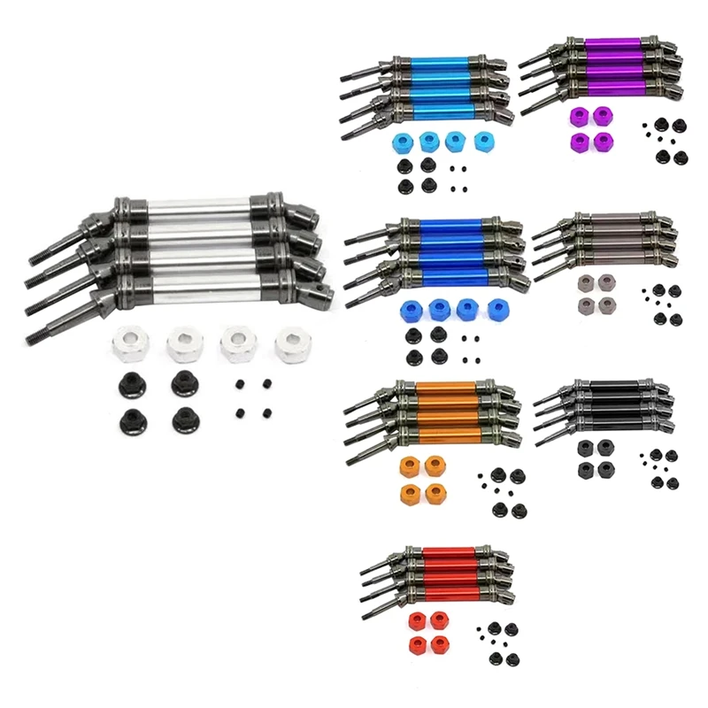 

Стальной CVD передний и задний приводной вал в сборе сверхмощный для 1/10 Slash VXL Stampede 4X 4 VXL автомобильные аксессуары Запчасти Небесно-Голубой