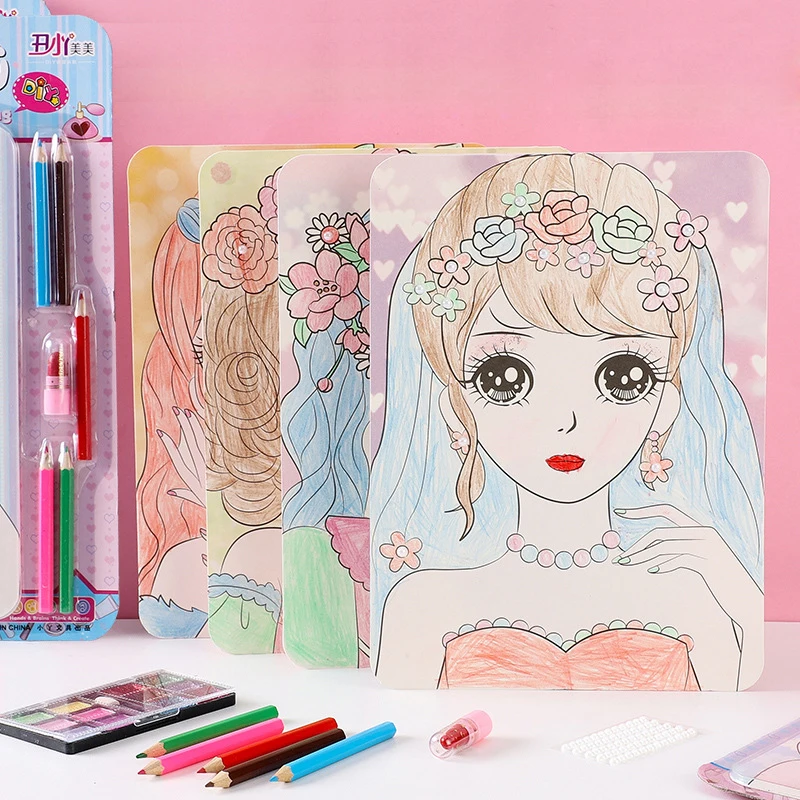 DIY Детский макияж набор для рисования девушка каракули косметические игрушки