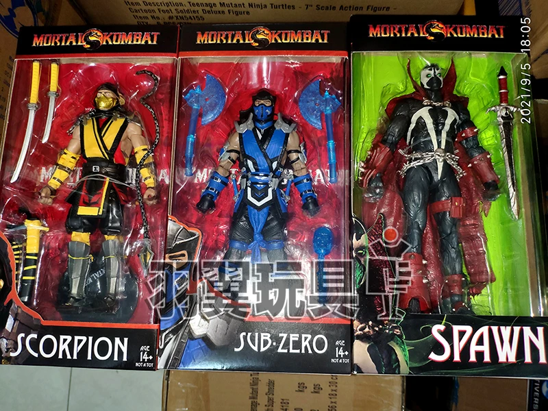 

Spawwn Scorpion Sub Zero Joints Movable Action Figure Model Ornaments Toys Limited Adult Collection