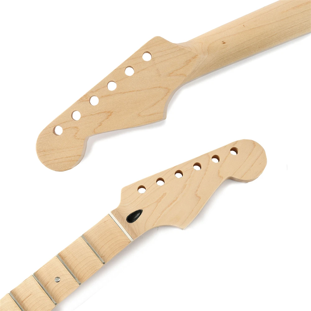 22 Frets Full Scalloped Guitar Neck Canadian Maple For ST Electric Guitars Musical Instruments Stringed Instruments enlarge