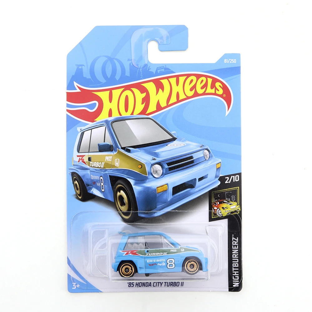 2019-81 2020-11 2022-13 оригинальные горячие колеса Мини Сплав купе 85 HONDA CITY TURBO Ll 1/64 Металл