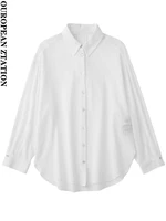 pailet women 2022 fashion oversized asymmetric shirts vintage long sleeve button up female blouses blusas chic tops