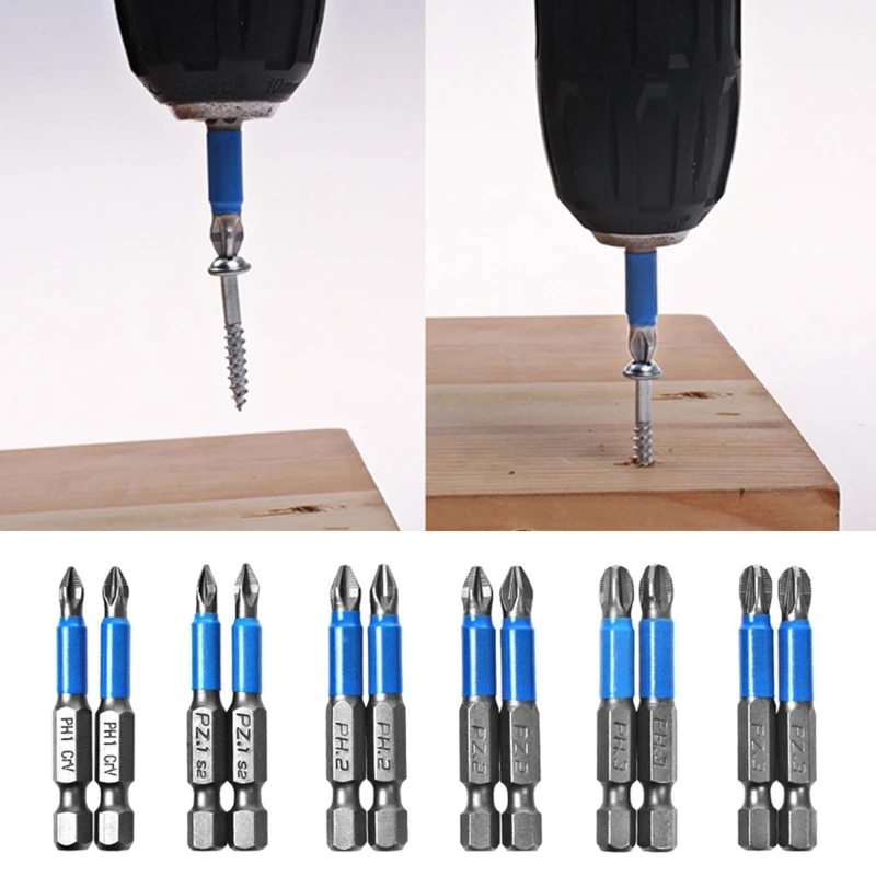 

Screwdriver Bit Set Anti-Skip PH PZ for Head Screwdriver Bit Shank Power Too