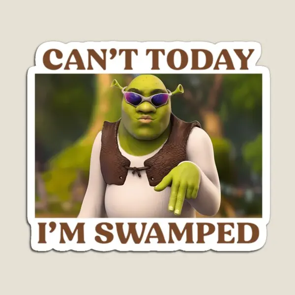 Ca Not Today I Am Swamped магнит милый детский холодильник декор магнитный держатель для