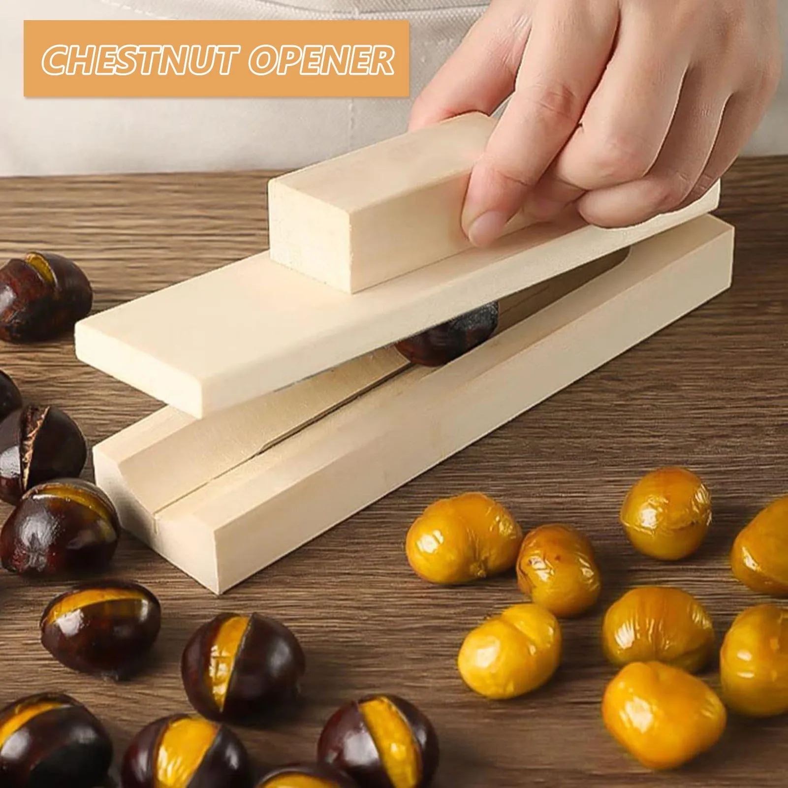 

Manual Nut Opener Cracker Wooden Chestnut Opener Press Peeling Kitchen Tools for Walnuts Pecans Plier Opener Tool f Nut Tongs