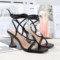 2022 casual open toe clear women high heel sandals fashion famale slippers summer womens flip flops shoes for ladies