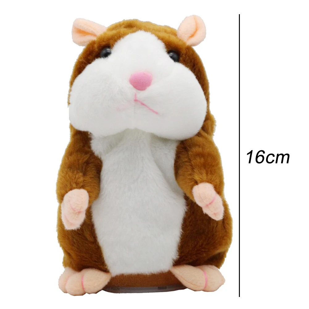 Симпатичный говорящий хомяк плюшевое животное кукла ребенок дети звукозапись