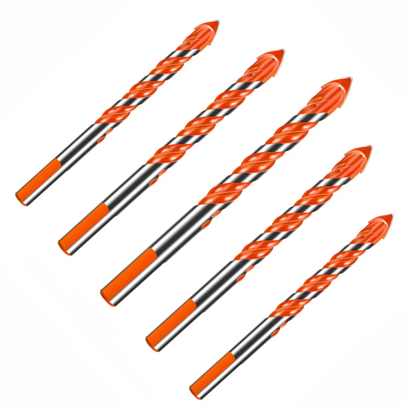 4-10Pc Construction Ceramic Triangle Drill Bit Set Triangular Twist Drill Bits for Thin Steel Ceramic Tile Concrete Marble Glass