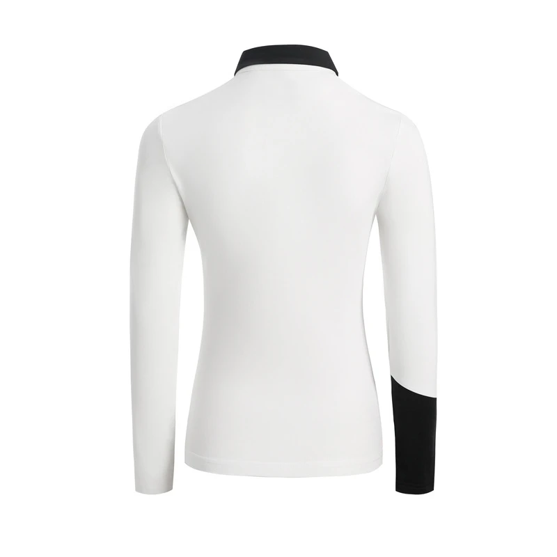 Autumn and winter golf clothing women Korean lapel long-sleeved T-shirt padded polo shirt golf autumn and winter