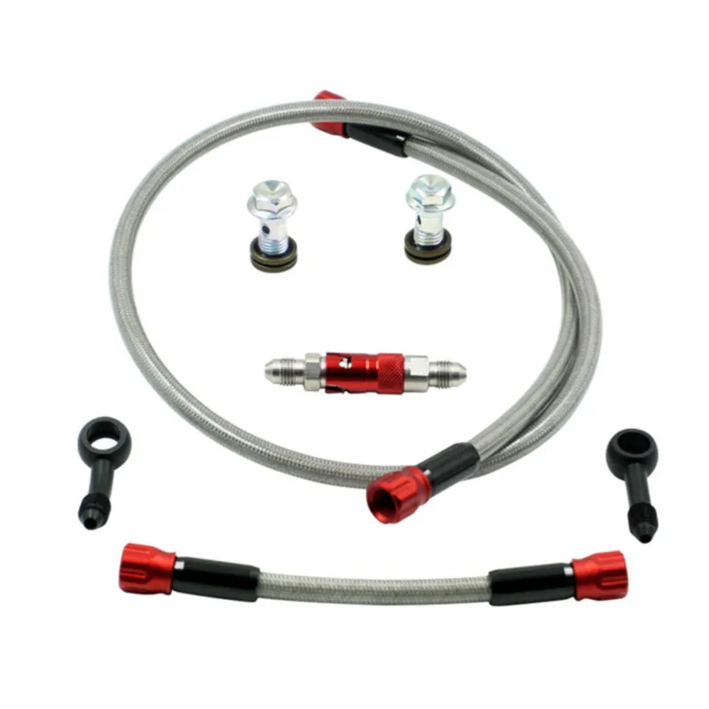 

1 Set An3 Motorcycle Brake Caliper Quick Disconnector with Brake Hoses and Bolts Racing Accessories