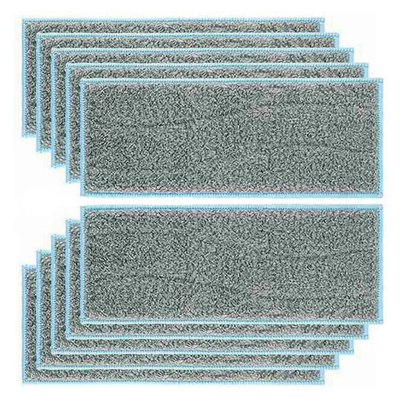

10 Pack Washable and Reusable Mopping Pads Compatible for IRobot Braava Jet M6 (6110) Robot Mopping Pads