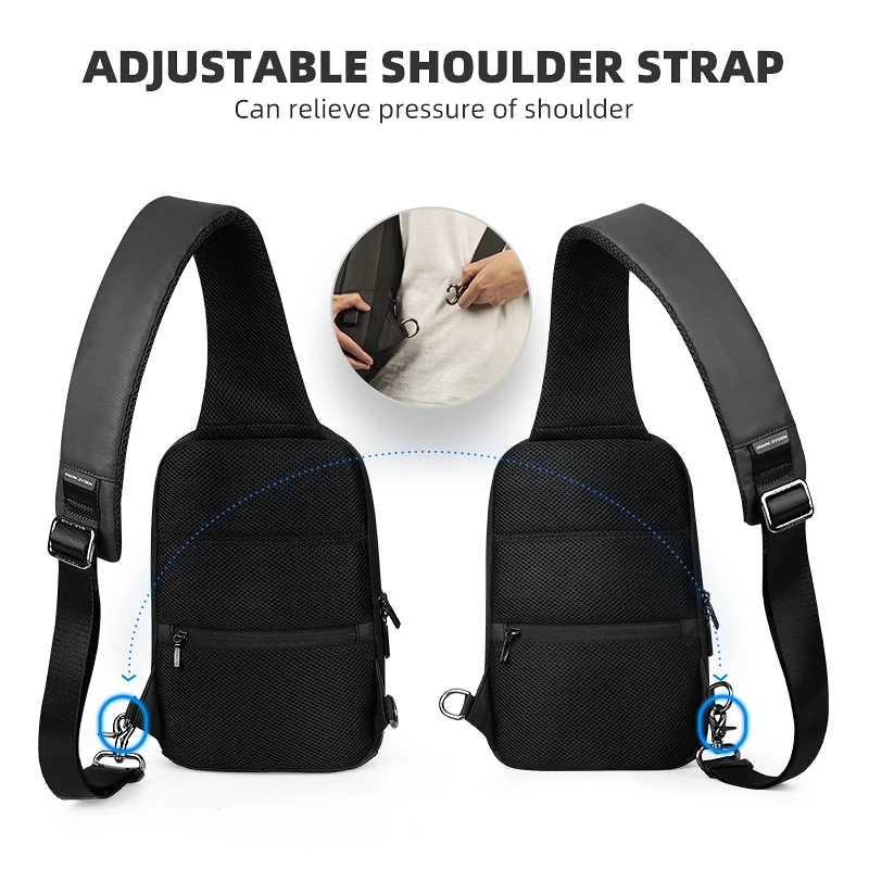 Мужская сумка-слинг Mark Ryden водонепроницаемая сумка через плечо с замком TSA