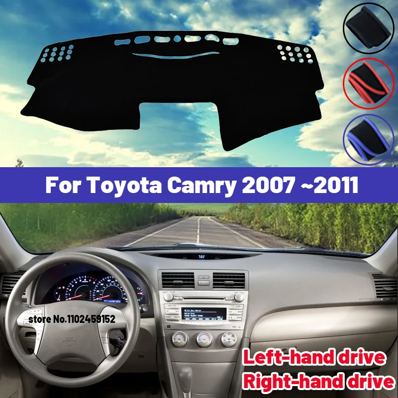 

Высококачественный коврик для приборной панели автомобиля Toyota Camry 2007 ~ 2011, солнцезащитный козырек для защиты от света, коврики, анти-УФ аксессуары для интерьера