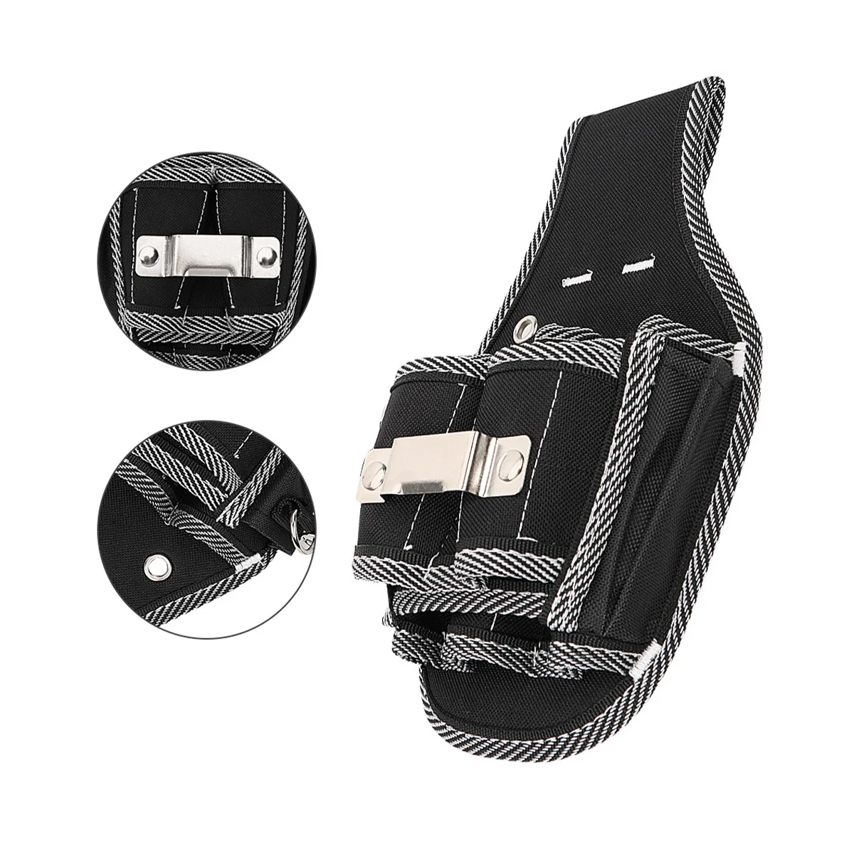 Холщовая Сумка для инструментов плотницкая поясная сумка маленькая черная из