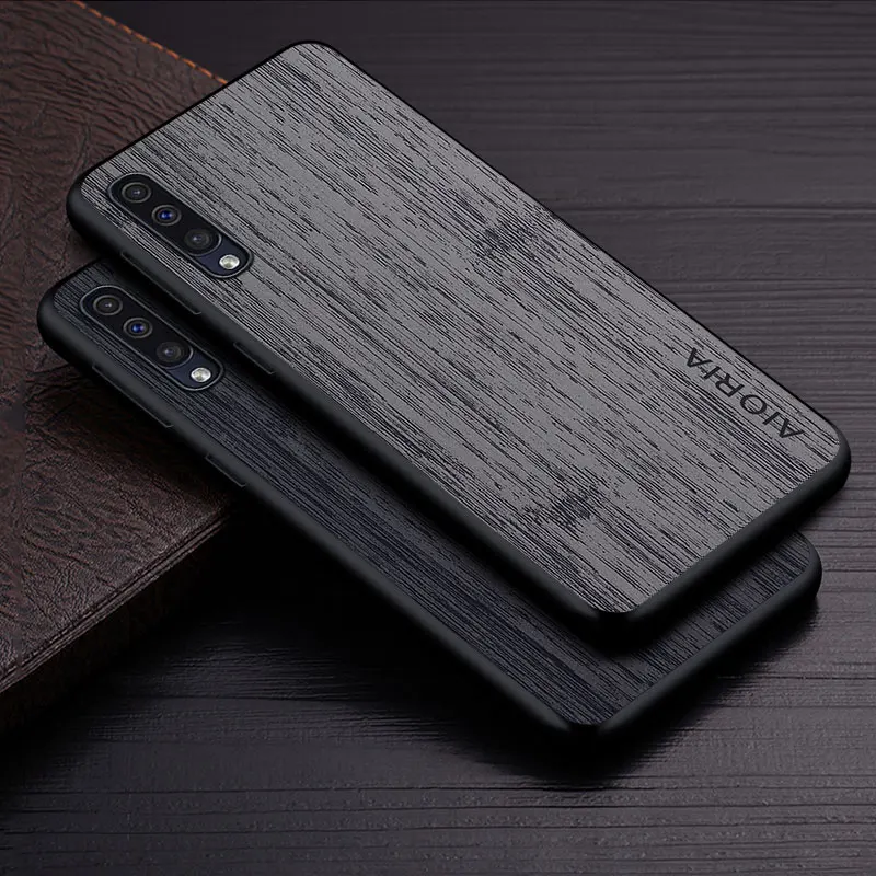 

Case for Samsung Galaxy A50 A70 A50S A30S A40 A10 funda bamboo wood pattern Leather skin cover Luxury phone case coque capa