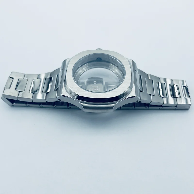 Watch Modify Parts 44mm Stainless Steel Square Case Sapphire Glass Suitable For NH35/36 Movement 100m Water Resistant