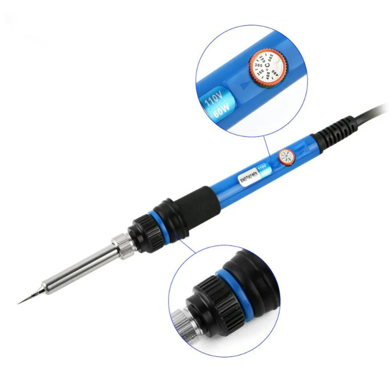 

Solder Iron Tips Electric Soldering Adjustable Station Heat Temperature Plug Pencil Welding Rework