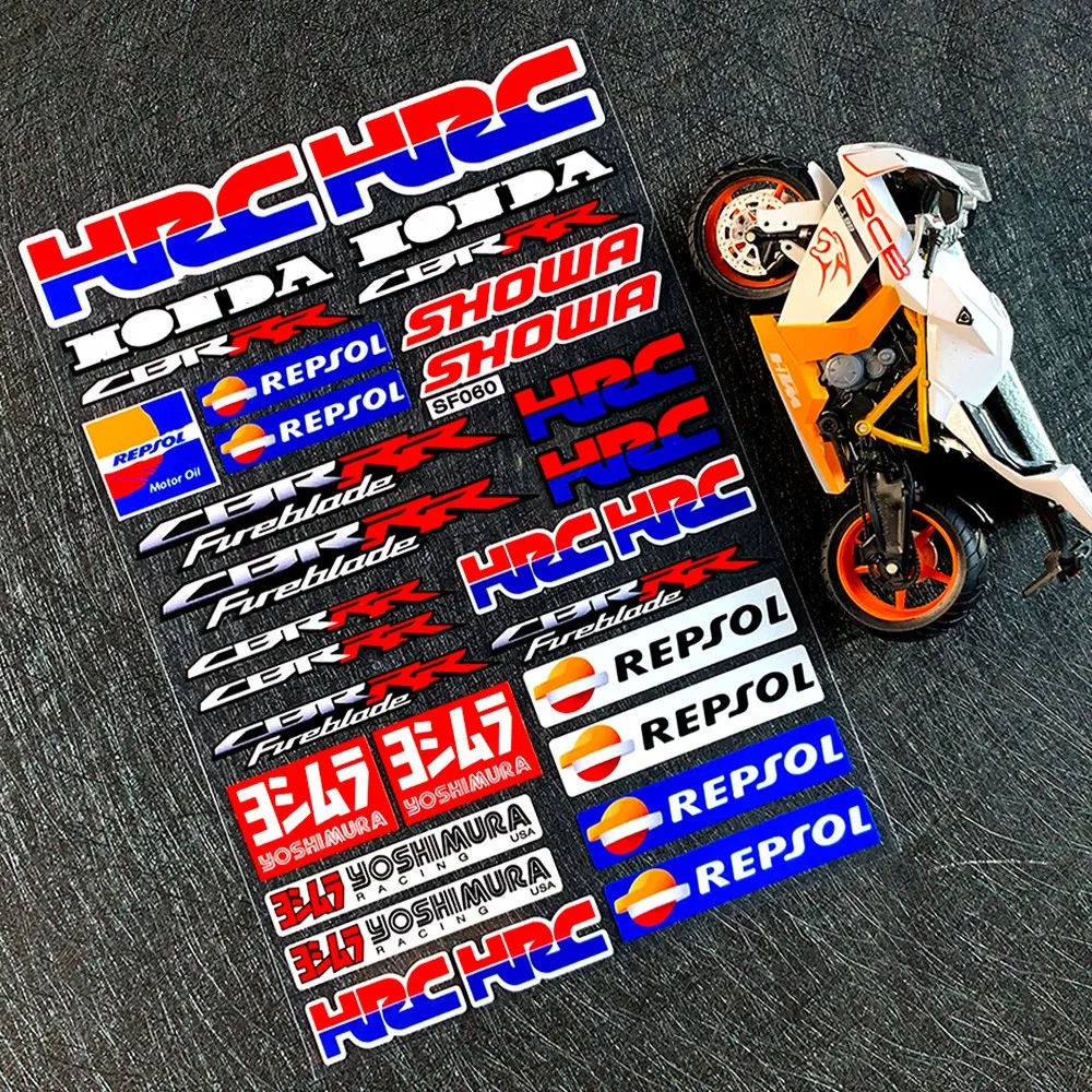 

Светоотражающие аксессуары для мотоциклов, наклейки на бак, наклейки на шлем для Honda HRC REPSOL CBR1000RR CBR650F CBR600RR CBR500/300/200R