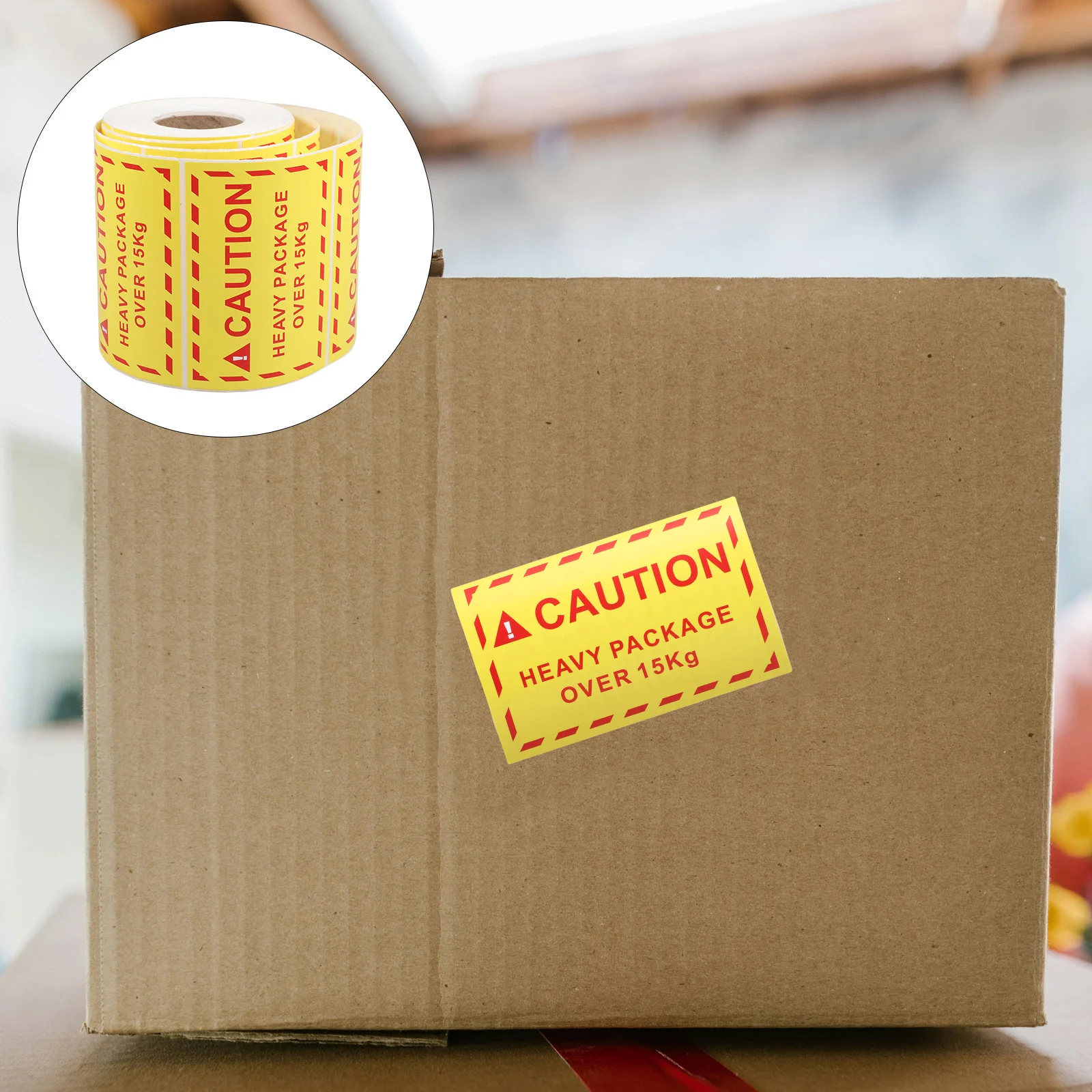 Наклейка с надвесом наклейки предупреждением о доставке предупреждающая лента