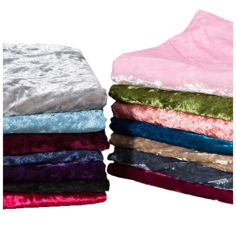 

50x160cm Coloful Velvet Fabric for Wedding Party Dress Skirt Blouse Materials Home DIY Handmade Accessories Christmas Fabric