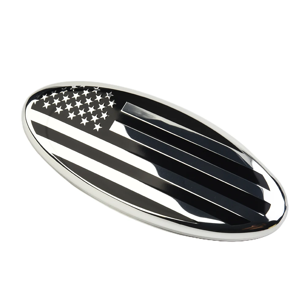 

Logo Car Logo Front Marker Sharp Edge Word Logo On The Back Of Seat 9inch/silver Flag Bottom Of Front Car Logo Durable