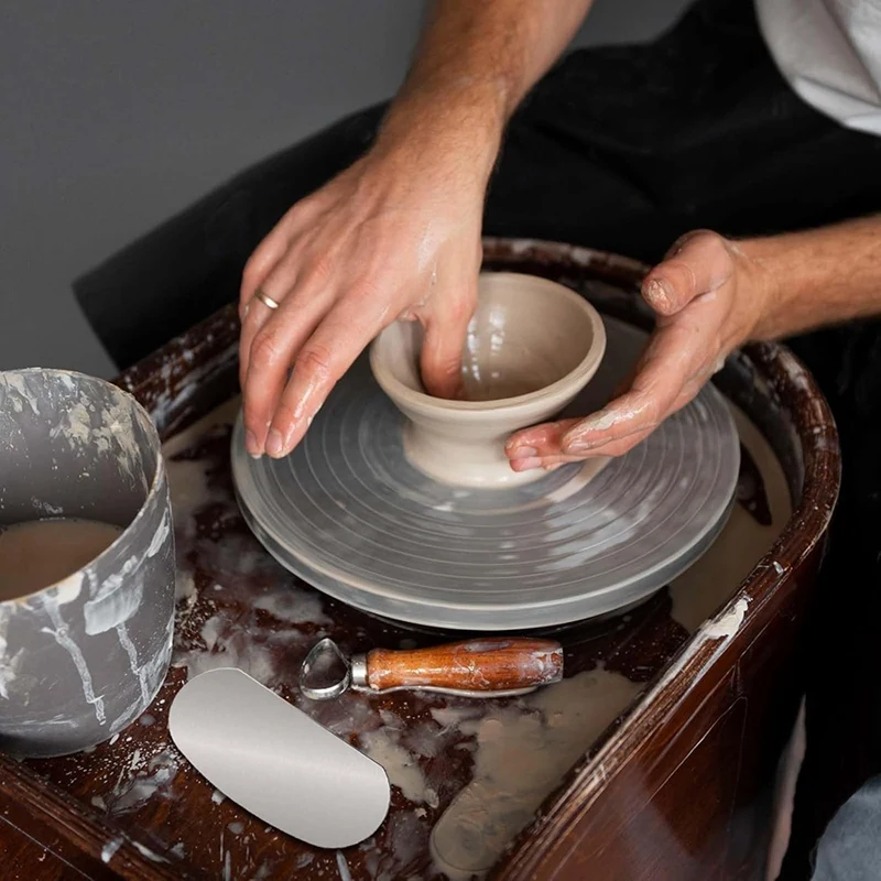 12 шт. стальные гончарные инструменты глиняные ребрышки зубчатый скребок из