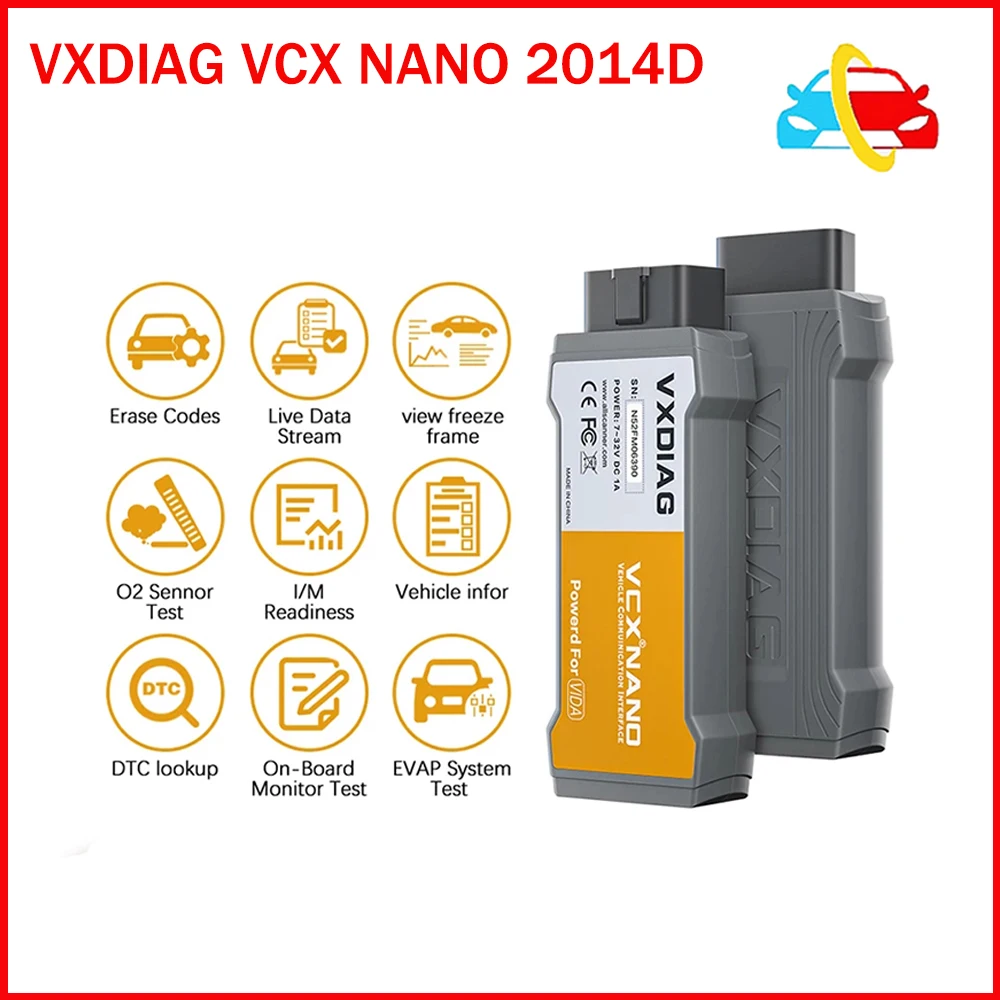 

2022 новейший VXDIAG VCX NANO 2014D Dice J2534 ECU программируемый код все системы Диагностика OBDII OBD2 сканер Автомобильные диагностические инструменты