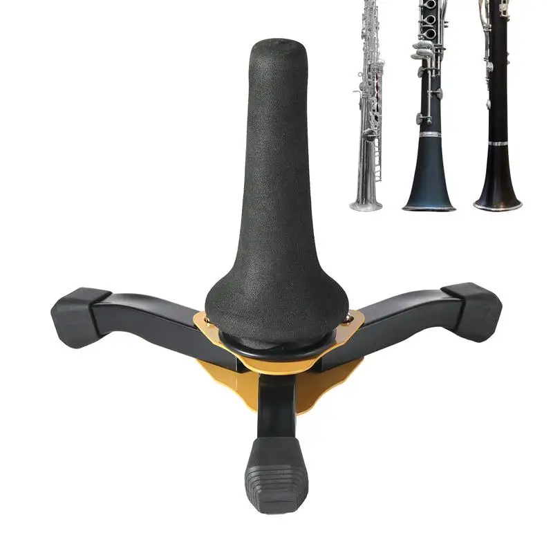 

Soprano Saxophone Stand With 3 Legs Portable Foldable Saxophone Bracket Woodwind Instrument Sax Accessories