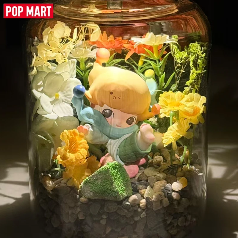 Фото POPMART DIMOO MOMENTS IN BLOOM Серия оригинальных игрушек-сюрпризов в закрытой упаковке, милые модели, аниме-фигурки, подарок на день рождения №1