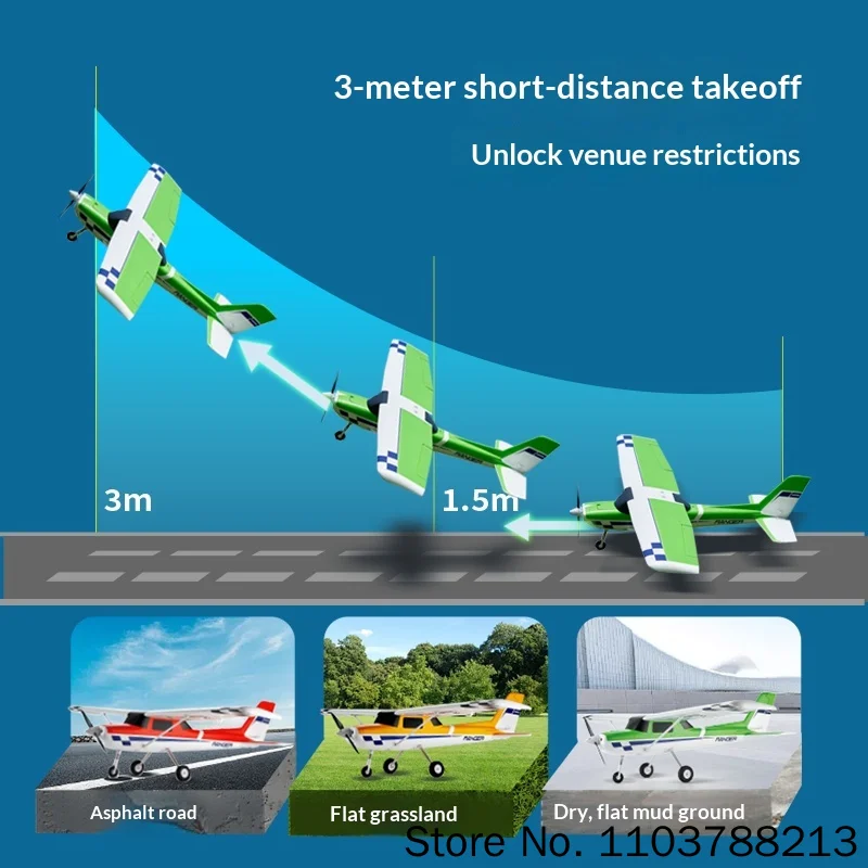 Фото Радиоуправляемая модель самолета FMS RC Fixed Wing Ranger V2 1220 мм из EPO с металлическим шасси, для начинающих, тренировочный, на пульте управления, для хобби №5