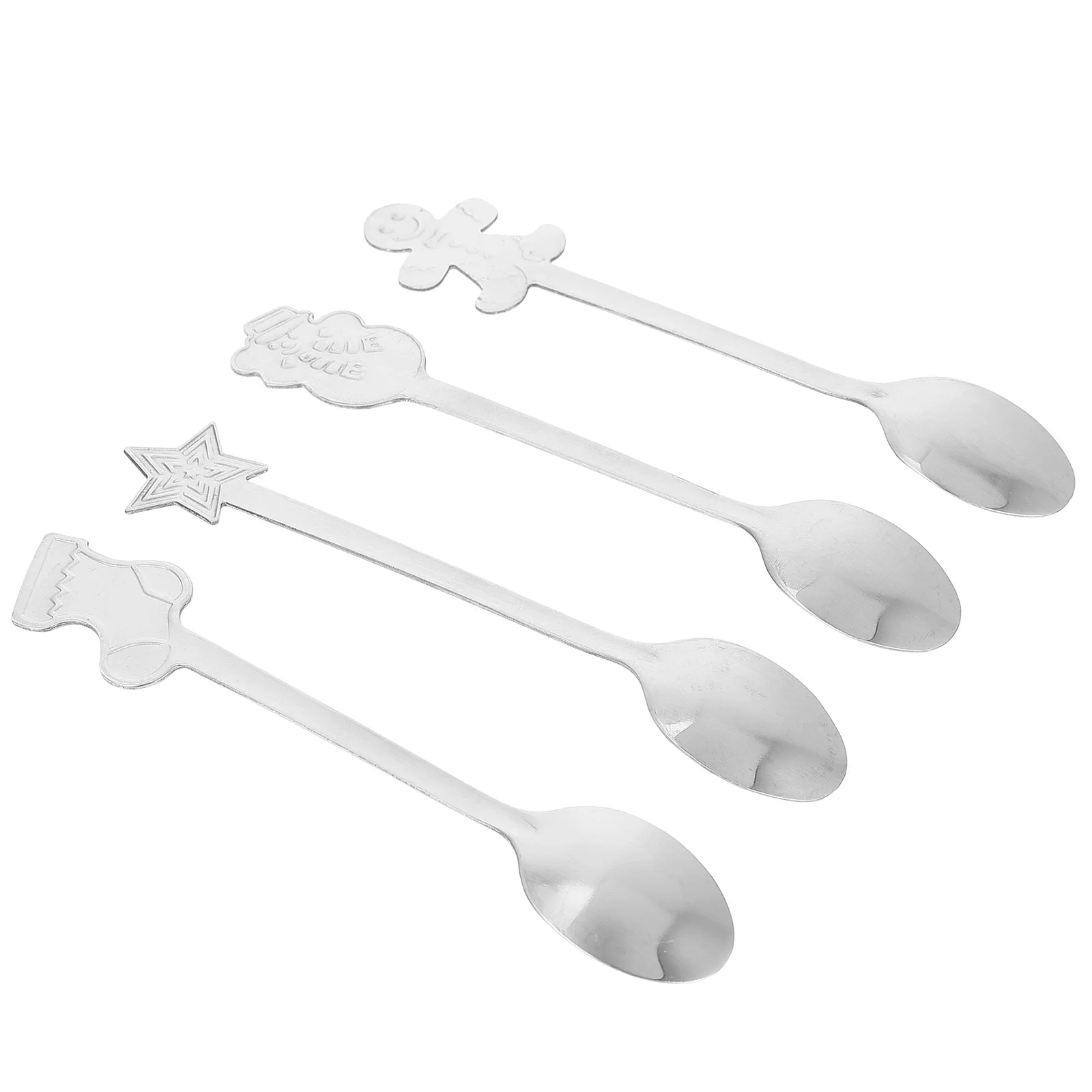 

Spoons Soup Spoon Christmas Cake Teaspoons Holiday Tableware Home Mini Coffee Utensil Kitchen Drink Stirrers Appetizer Tasting
