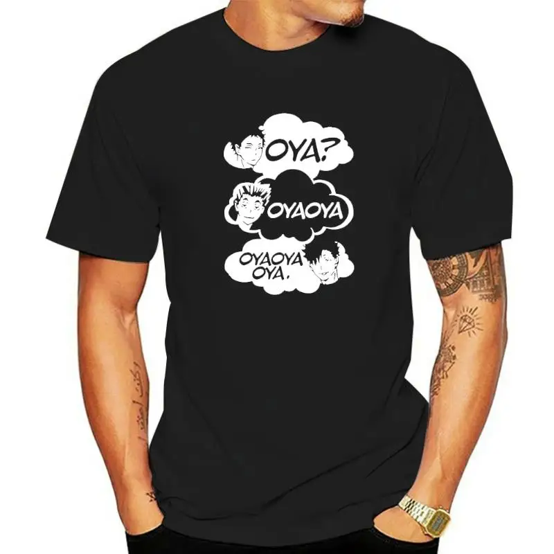 

Oya Oya Oya Haikyuu Men T Shirt Kuroo Anime Bokuto Manga Shoyo Volleyball Novelty Tee Shirt Short Sleeve T-Shirt 100% Cotton