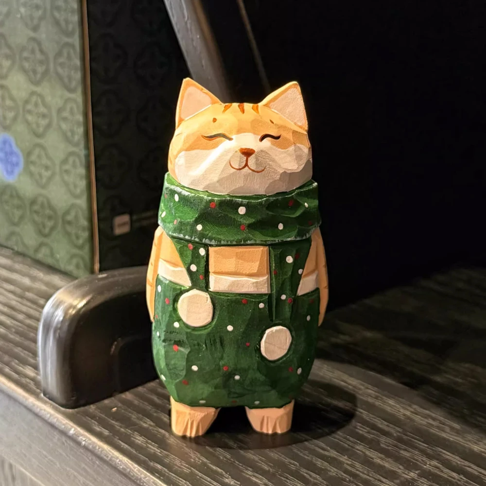 

Деревянные фигурки котят