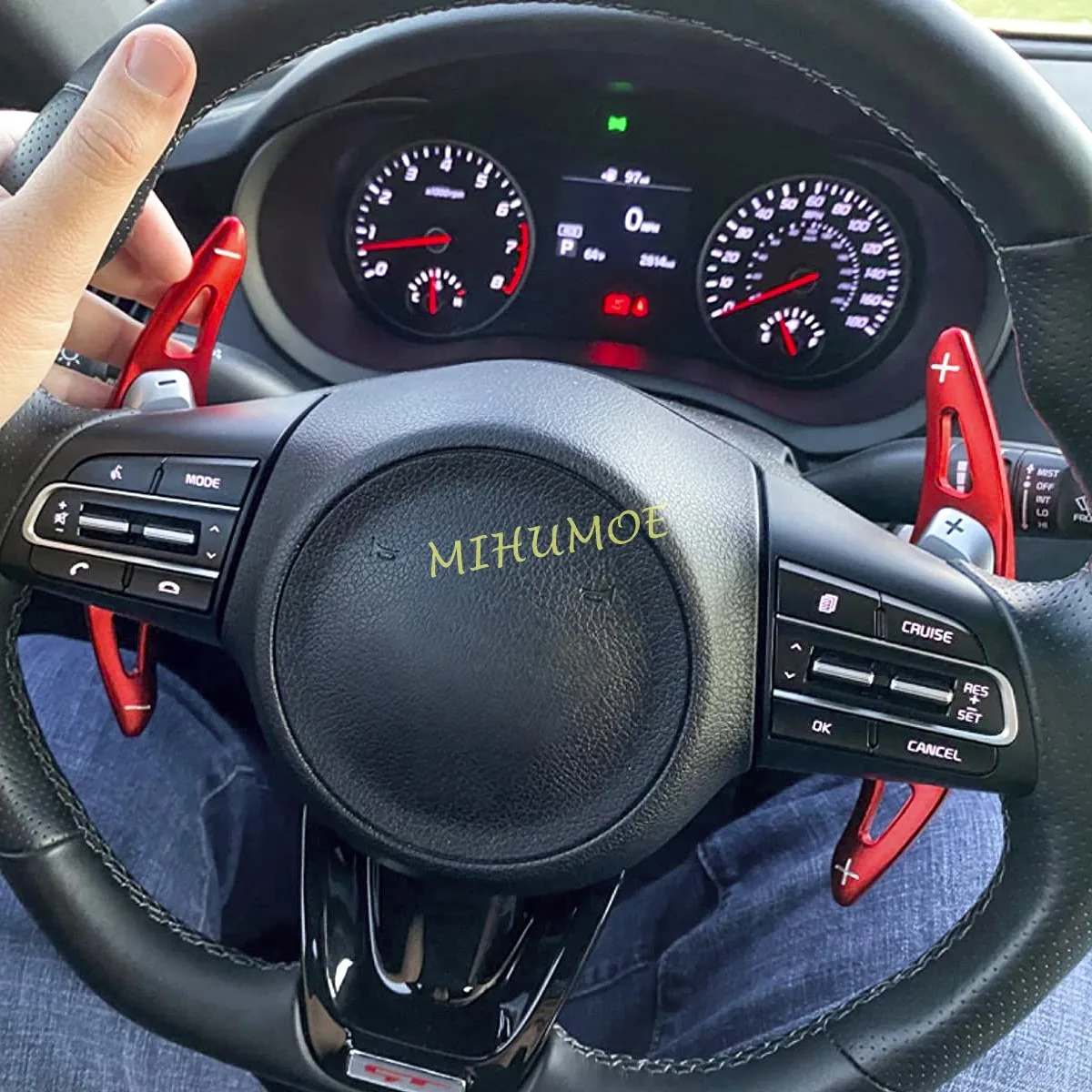 Для 2018-2023 Kia Stinger (CK) алюминиевый внутренний рычаг рулевого колеса переключения