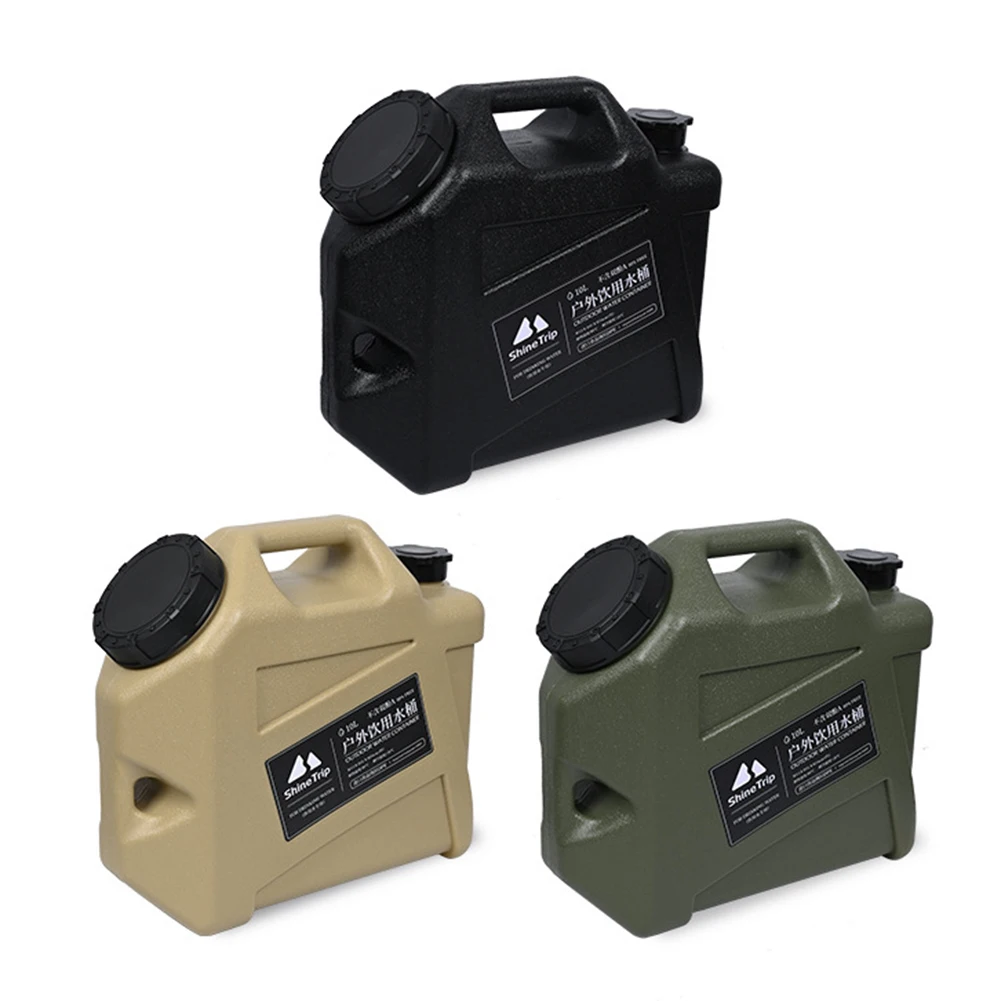 

Портативное ведро для воды, вместительный походный контейнер для питьевой воды, объем 10 л, для отдыха на открытом воздухе, походов, пикника