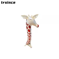 high quality real electroplating color dripping oil auspicious deer cute small pin niche models women fashion jewelry