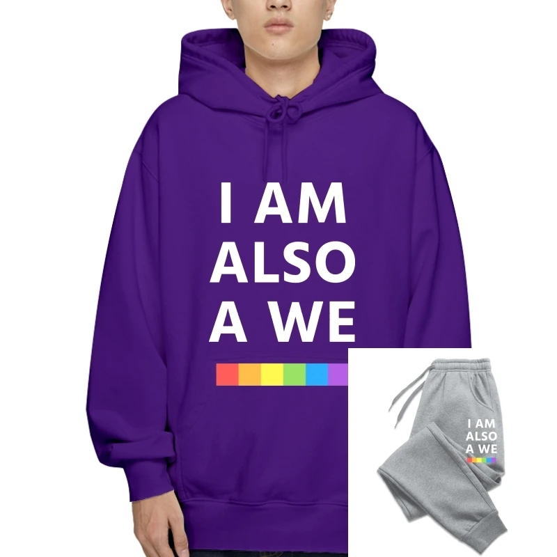 

I Am Also A We Sense8 TV Sense 8 Men Pullover Hiphop Casual 4XL 5XL 6XL Cotton Fleece Pullover Men