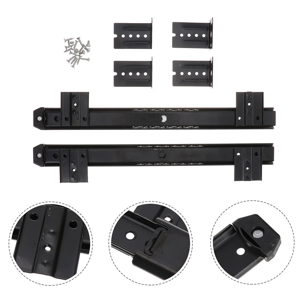 

Slides Drawer Keyboard Tray Slidedesk Mount Bottom Cabinet Mounted Bearingheavy Rails Duty Extension Full Black Inch Out