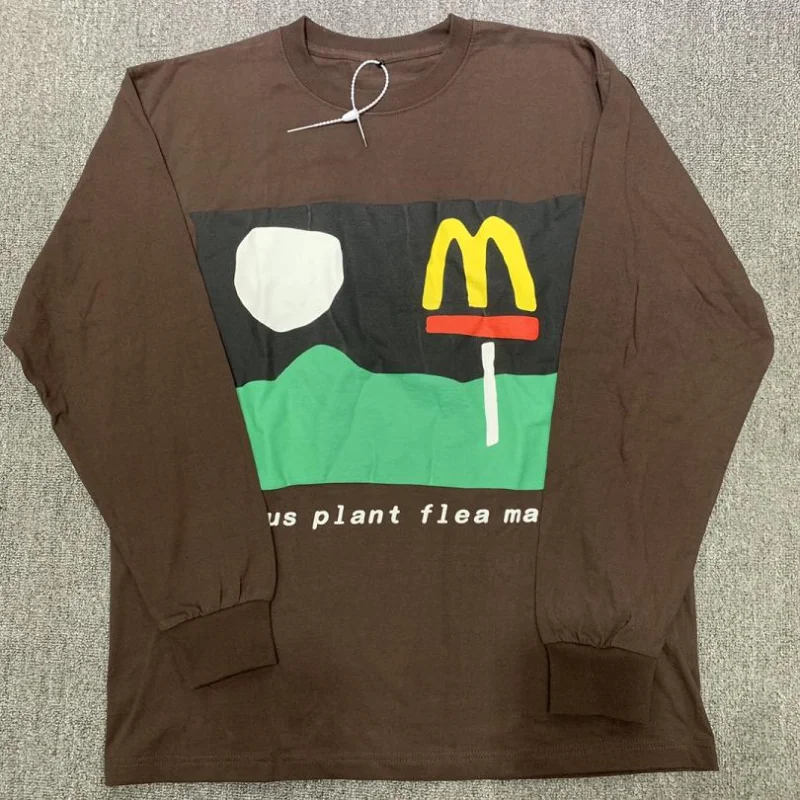 Новинка, футболка 23SS CPFM.XYZ с принтом из пены, с круглым вырезом, с длинными рукавами, для мужчин и женщин, европейский размер, хлопковые футболки Lil Peep Haikyuu CPFM