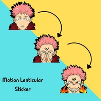 sukuna motion sticker jujutsu kaisen anime stickers waterproof decals home accessories stickers for refrigerators laptops